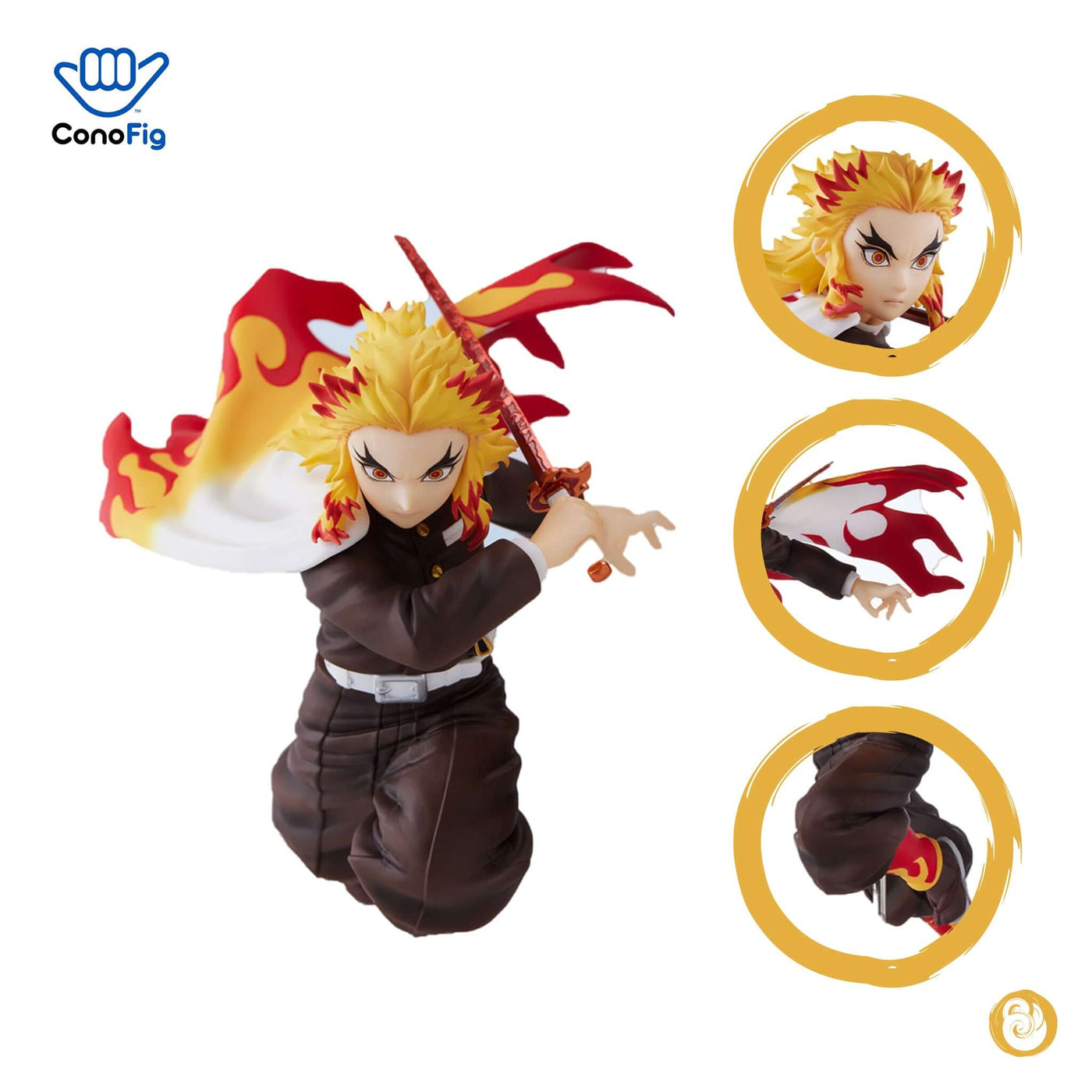 ConoFig Demon Slayer: Kimetsu no Yaiba Kyojuro Rengoku Figur — BAMI | بامي