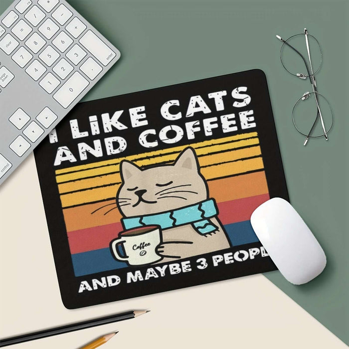 BAMI Anime | Mousepad - I love cats and coffee!