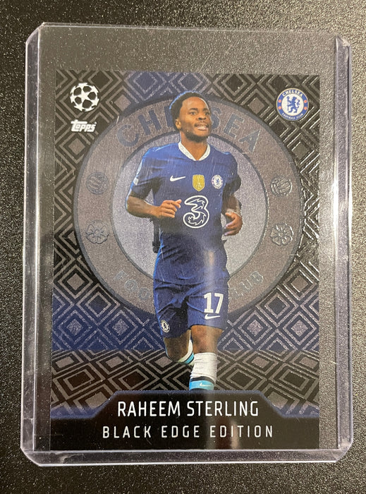 TOPPS March Attax 2022-23 Raheem Sterling Chelsea #BC1 Black Edge Edition