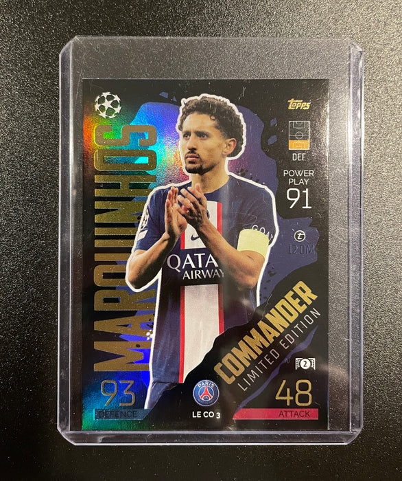 TOPPS Match Attax 2022-23 Marquinos PSG #LECO3 Commander Limited Edition