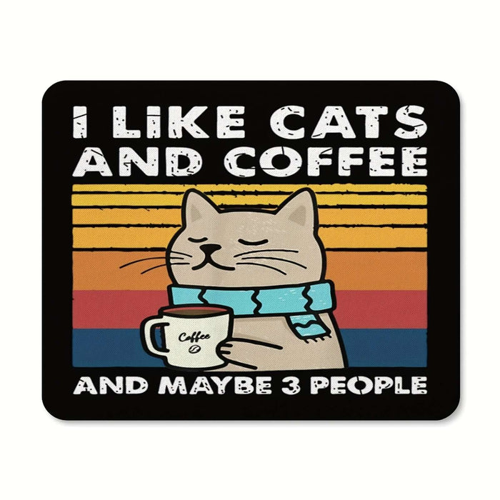 BAMI Anime | Mousepad - I love cats and coffee!