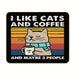 BAMI Anime | Mousepad - I love cats and coffee!